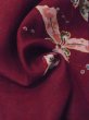 画像10: M0907R  女性用 羽織 使用感あり。 シルク（正絹）  深い 赤色, 花 【中古】 【USED】 【リサイクル】 ★☆☆☆☆ (10)
