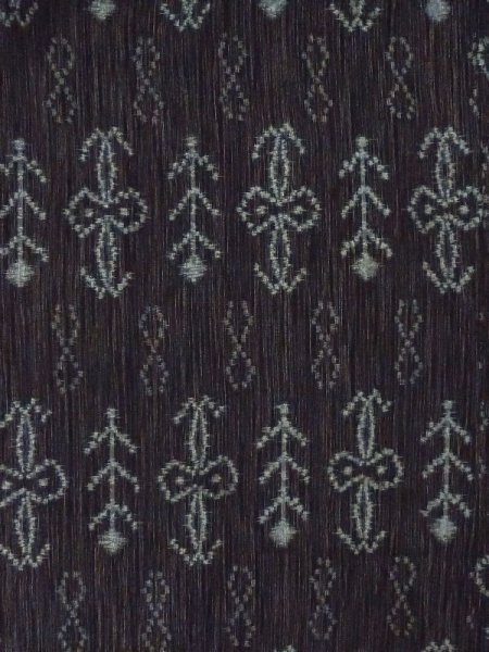 画像3: M0907S  女性用 羽織  シルク(正絹)   黒, 花 【中古】 【USED】 【リサイクル】 ★★★★☆ (3)