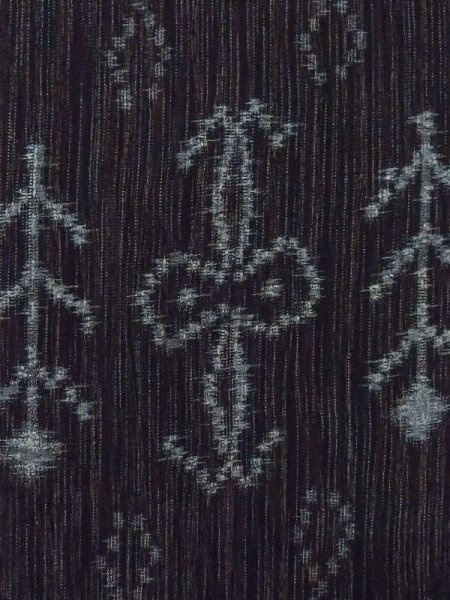 画像5: M0907S  女性用 羽織  シルク(正絹)   黒, 花 【中古】 【USED】 【リサイクル】 ★★★★☆ (5)