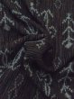 画像9: M0907S  女性用 羽織  シルク（正絹）   黒, 花 【中古】 【USED】 【リサイクル】 ★★★★☆ (9)