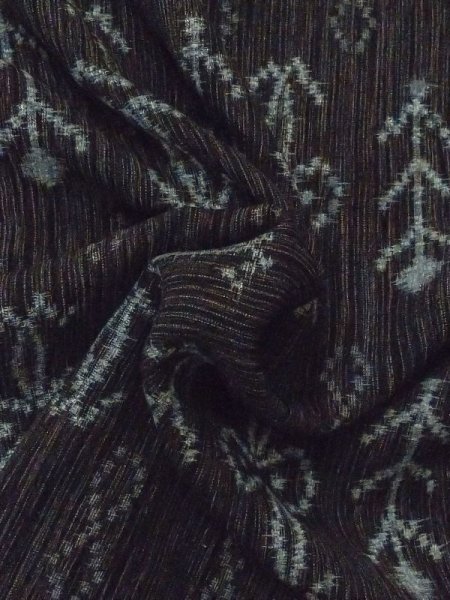 画像9: M0907S  女性用 羽織  シルク(正絹)   黒, 花 【中古】 【USED】 【リサイクル】 ★★★★☆ (9)