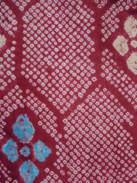 画像3: M0907T  女性用 羽織  シルク(正絹) 鮮やか 紫み 桃色, 菱 【中古】 【USED】 【リサイクル】 ★☆☆☆☆ (3)