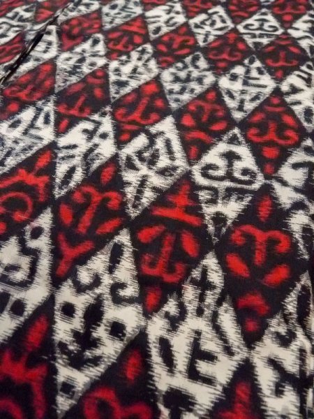 画像5: M0907V  女性用 羽織  シルク(正絹)   白, 菱 【中古】 【USED】 【リサイクル】 ★★★☆☆ (5)