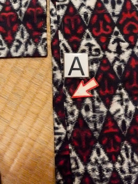 画像10: M0907V  女性用 羽織  シルク(正絹)   白, 菱 【中古】 【USED】 【リサイクル】 ★★★☆☆ (10)