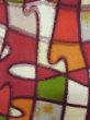 画像6: M0907W  女性用 羽織  シルク（正絹）  鮮やか マルチカラー, 抽象的模様 【中古】 【USED】 【リサイクル】 ★★☆☆☆ (6)