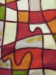 画像7: M0907W  女性用 羽織  シルク（正絹）  鮮やか マルチカラー, 抽象的模様 【中古】 【USED】 【リサイクル】 ★★☆☆☆ (7)
