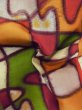 画像13: M0907W  女性用 羽織  シルク（正絹）  鮮やか マルチカラー, 抽象的模様 【中古】 【USED】 【リサイクル】 ★★☆☆☆ (13)