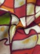 画像14: M0907W  女性用 羽織  シルク（正絹）  鮮やか マルチカラー, 抽象的模様 【中古】 【USED】 【リサイクル】 ★★☆☆☆ (14)