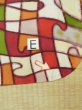 画像20: M0907W  女性用 羽織  シルク（正絹）  鮮やか マルチカラー, 抽象的模様 【中古】 【USED】 【リサイクル】 ★★☆☆☆ (20)