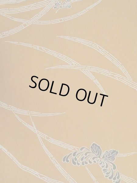 画像5: M0908A  女性用 羽織  シルク(正絹)  深い 緑色, 菊 灰色がかった【中古】 【USED】 【リサイクル】 ★★★☆☆ (5)