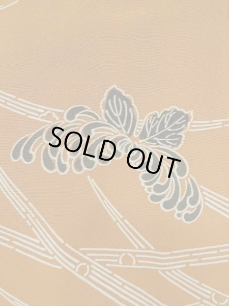 画像8: M0908A  女性用 羽織  シルク(正絹)  深い 緑色, 菊 灰色がかった【中古】 【USED】 【リサイクル】 ★★★☆☆ (8)