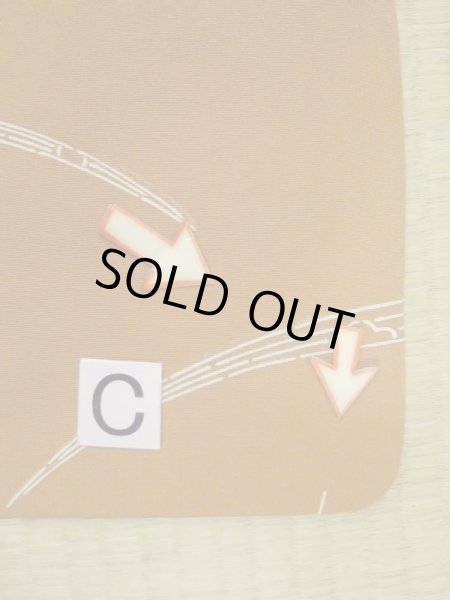 画像18: M0908A  女性用 羽織  シルク(正絹)  深い 緑色, 菊 灰色がかった【中古】 【USED】 【リサイクル】 ★★★☆☆ (18)