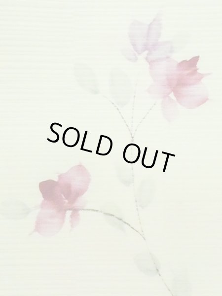 画像6: M0908C  女性用 羽織  化繊  淡い 黄緑色, 花 【中古】 【USED】 【リサイクル】 ★★☆☆☆ (6)