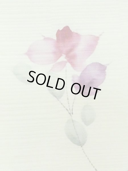 画像7: M0908C  女性用 羽織  化繊  淡い 黄緑色, 花 【中古】 【USED】 【リサイクル】 ★★☆☆☆ (7)