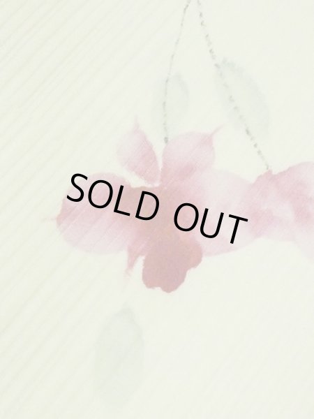 画像11: M0908C  女性用 羽織  化繊  淡い 黄緑色, 花 【中古】 【USED】 【リサイクル】 ★★☆☆☆ (11)