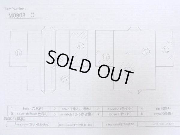 画像14: M0908C  女性用 羽織  化繊  淡い 黄緑色, 花 【中古】 【USED】 【リサイクル】 ★★☆☆☆ (14)