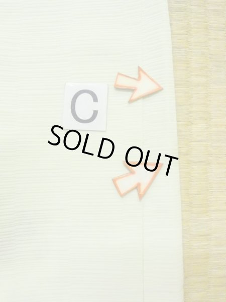 画像17: M0908C  女性用 羽織  化繊  淡い 黄緑色, 花 【中古】 【USED】 【リサイクル】 ★★☆☆☆ (17)