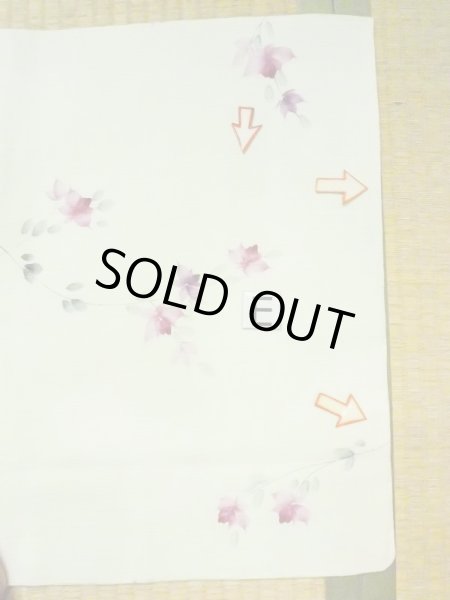 画像19: M0908C  女性用 羽織  化繊  淡い 黄緑色, 花 【中古】 【USED】 【リサイクル】 ★★☆☆☆ (19)