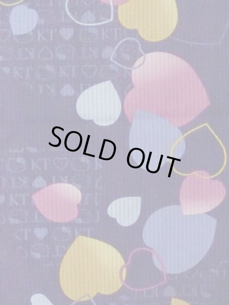 画像4: M0914D  女性用 浴衣（海外製） ハート、キティちゃん柄 綿   紺,  【中古】 【USED】 【リサイクル】 ★★☆☆☆ (4)