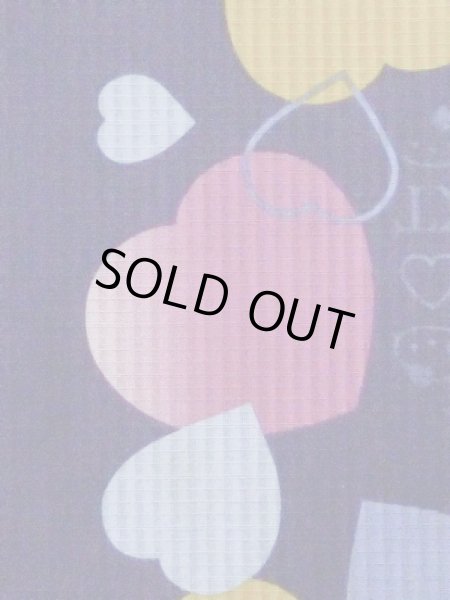 画像7: M0914D  女性用 浴衣（海外製） ハート、キティちゃん柄 綿   紺,  【中古】 【USED】 【リサイクル】 ★★☆☆☆ (7)