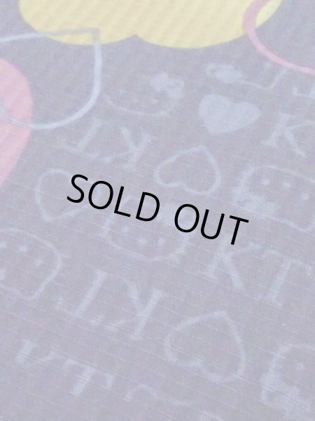 画像8: M0914D  女性用 浴衣（海外製） ハート、キティちゃん柄 綿   紺,  【中古】 【USED】 【リサイクル】 ★★☆☆☆ (8)