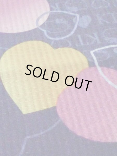 画像9: M0914D  女性用 浴衣（海外製） ハート、キティちゃん柄 綿   紺,  【中古】 【USED】 【リサイクル】 ★★☆☆☆ (9)