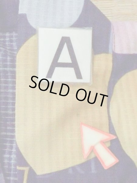 画像13: M0914D  女性用 浴衣（海外製） ハート、キティちゃん柄 綿   紺,  【中古】 【USED】 【リサイクル】 ★★☆☆☆ (13)