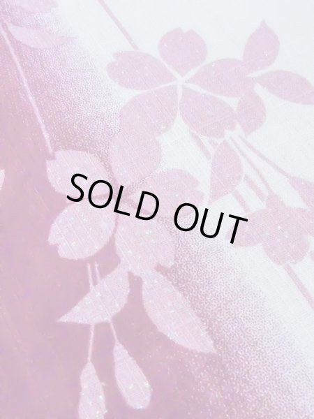 画像9: M0914J  女性用 浴衣(海外製)  綿  鮮やか 桃色, 花 【中古】 【USED】 【リサイクル】 ★★★☆☆ (9)