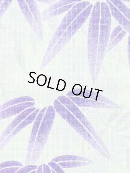 画像5: M0914L  女性用 浴衣（海外製）  綿   白, 花 【中古】 【USED】 【リサイクル】 ★★☆☆☆ (5)