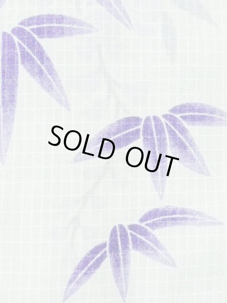 画像6: M0914L  女性用 浴衣（海外製）  綿   白, 花 【中古】 【USED】 【リサイクル】 ★★☆☆☆ (6)