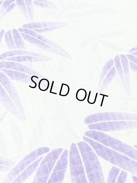 画像8: M0914L  女性用 浴衣（海外製）  綿   白, 花 【中古】 【USED】 【リサイクル】 ★★☆☆☆ (8)