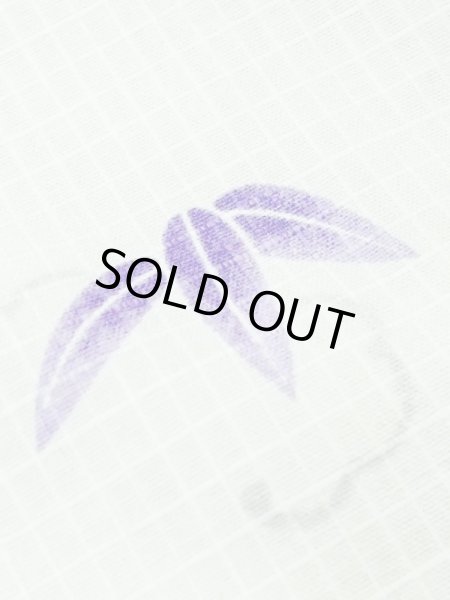 画像10: M0914L  女性用 浴衣（海外製）  綿   白, 花 【中古】 【USED】 【リサイクル】 ★★☆☆☆ (10)