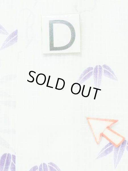 画像18: M0914L  女性用 浴衣（海外製）  綿   白, 花 【中古】 【USED】 【リサイクル】 ★★☆☆☆ (18)