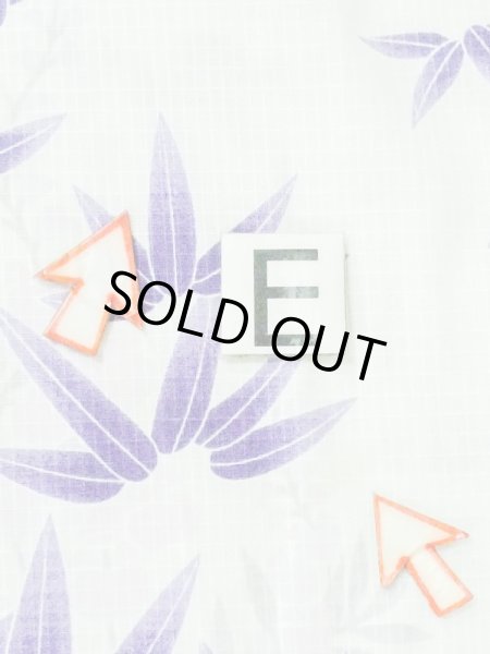 画像19: M0914L  女性用 浴衣（海外製）  綿   白, 花 【中古】 【USED】 【リサイクル】 ★★☆☆☆ (19)