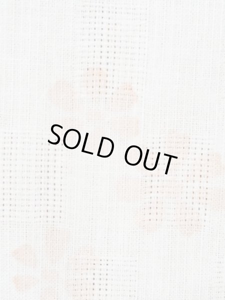 画像6: M0914O  女性用 浴衣（海外製）  綿麻 淡い 薄い 珊瑚色, 花 【中古】 【USED】 【リサイクル】 ★★★★☆ (6)