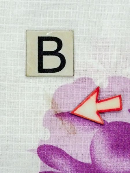 画像15: M0914U  女性用 浴衣(海外製) 金魚柄 綿   オフ ホワイト, 桜 【中古】 【USED】 【リサイクル】 ★★☆☆☆ (15)