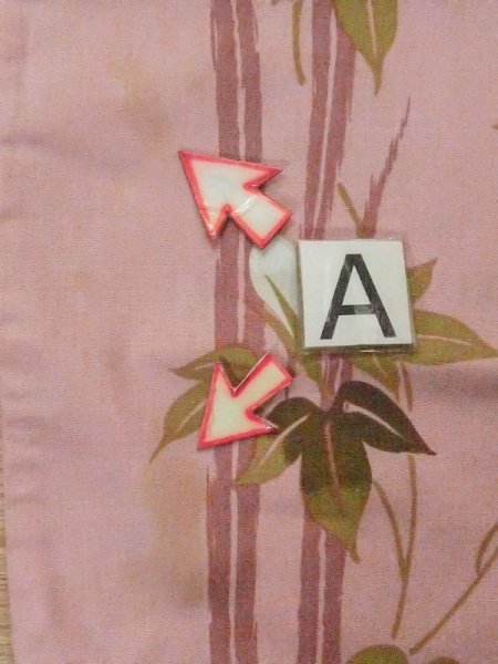 画像12: M0915A  女性用 浴衣(海外製) 朝顔 綿 薄い 灰色がかった 珊瑚色, 線 【中古】 【USED】 【リサイクル】 ★★☆☆☆ (12)