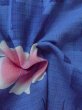 画像10: M0915B  女性用 浴衣（日本製）  綿   青, 花 【中古】 【USED】 【リサイクル】 ★★☆☆☆ (10)