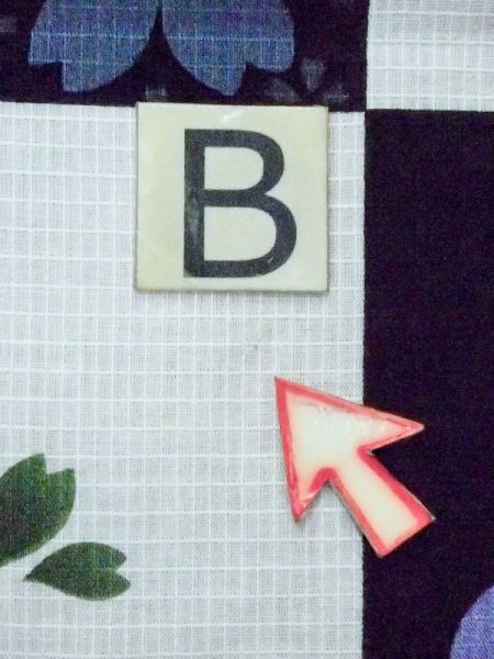 画像15: M0915C  女性用 浴衣(海外製) 市松模様 綿   黒, 桜 【中古】 【USED】 【リサイクル】 ★★☆☆☆ (15)