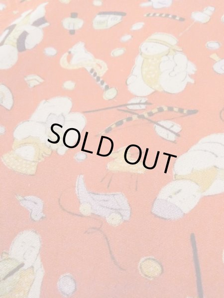 画像9: M0922A  女性用 襦袢  シルク(正絹)   赤色, 家 【中古】 【USED】 【リサイクル】 ★★★☆☆ (9)