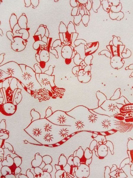 画像8: M0922B  女性用 襦袢  シルク(正絹)   アイボリー, 花 【中古】 【USED】 【リサイクル】 ★★☆☆☆ (8)