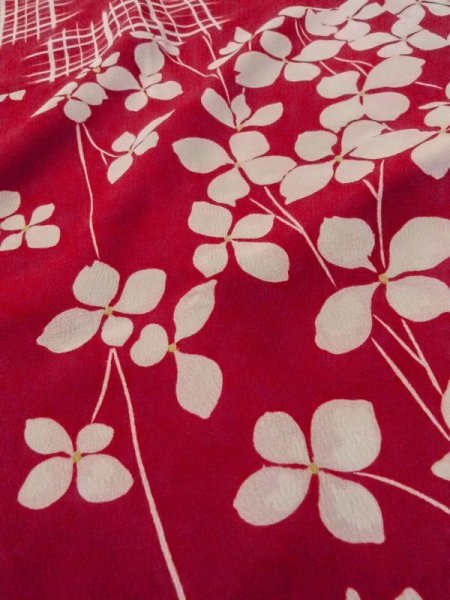 画像11: M0922B  女性用 襦袢  シルク(正絹)   アイボリー, 花 【中古】 【USED】 【リサイクル】 ★★☆☆☆ (11)