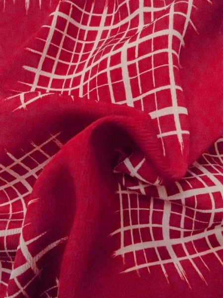 画像12: M0922B  女性用 襦袢  シルク(正絹)   アイボリー, 花 【中古】 【USED】 【リサイクル】 ★★☆☆☆ (12)