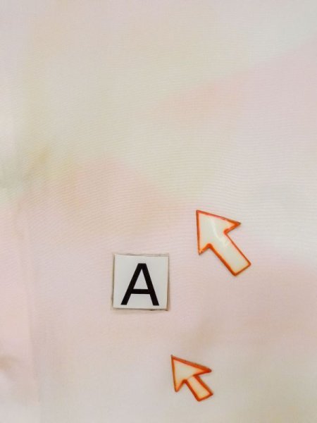 画像14: M0922F  女性用 襦袢  シルク(正絹)  淡い 桃色, 山 【中古】 【USED】 【リサイクル】 ★★☆☆☆ (14)