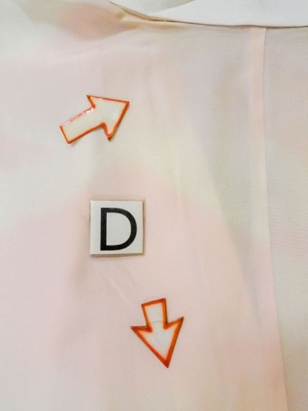 画像17: M0922F  女性用 襦袢  シルク(正絹)  淡い 桃色, 山 【中古】 【USED】 【リサイクル】 ★★☆☆☆ (17)