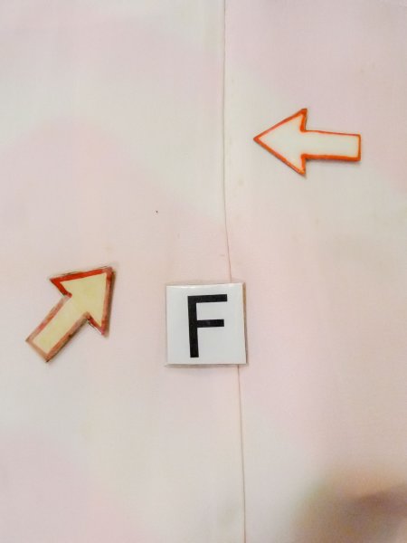 画像19: M0922F  女性用 襦袢  シルク(正絹)  淡い 桃色, 山 【中古】 【USED】 【リサイクル】 ★★☆☆☆ (19)