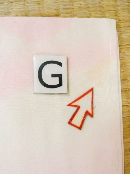 画像20: M0922F  女性用 襦袢  シルク(正絹)  淡い 桃色, 山 【中古】 【USED】 【リサイクル】 ★★☆☆☆ (20)