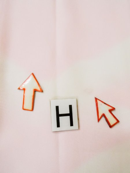 画像21: M0922F  女性用 襦袢  シルク(正絹)  淡い 桃色, 山 【中古】 【USED】 【リサイクル】 ★★☆☆☆ (21)