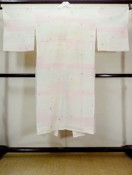 画像2: M0922G  女性用 襦袢  シルク(正絹) 淡い 薄い 白, 小さな点々 【中古】 【USED】 【リサイクル】 ★★☆☆☆ (2)