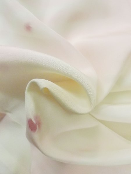 画像12: M0922G  女性用 襦袢  シルク(正絹) 淡い 薄い 白, 小さな点々 【中古】 【USED】 【リサイクル】 ★★☆☆☆ (12)